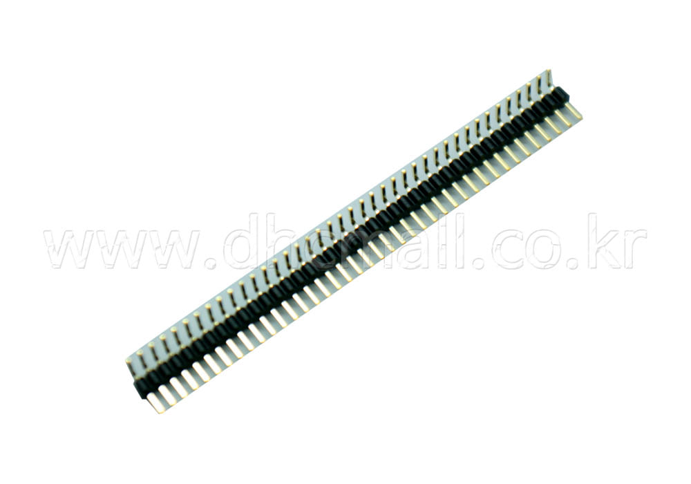 Pin Header 1x40 Pin 1.27mm Pitch 40Pin Single Angle