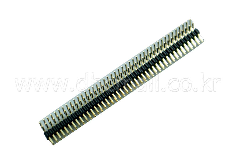 Pin Header 2x40 Pin 1.27mm Pitch 40Pin Dual Angle