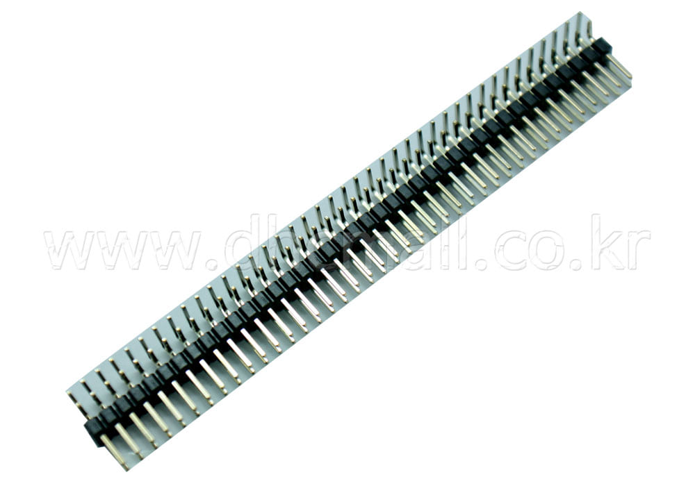 Pin Header 2x40 Pin 2.54mm Pitch 80Pin Dual Angle